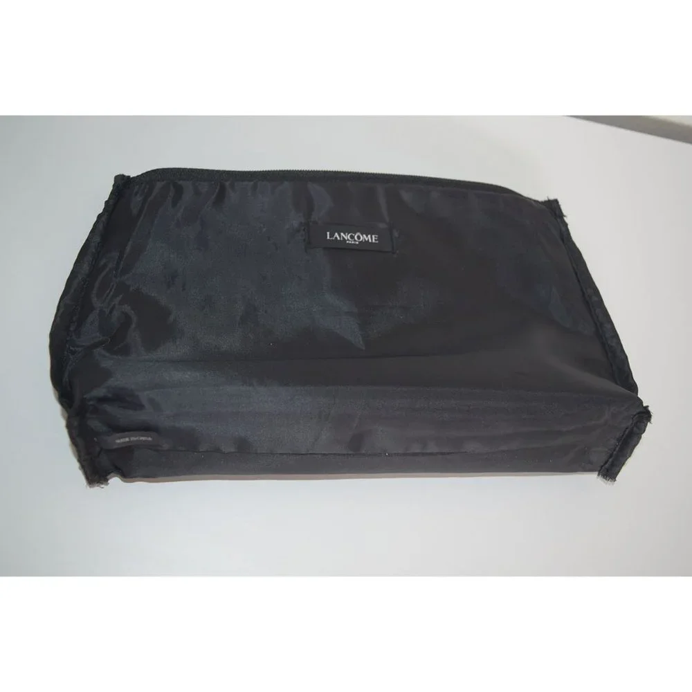 4/$20 Lancome Paris Black Eiffel Tower Cosmetic Makeup Bag Zipper